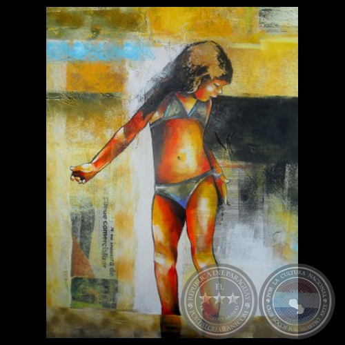 NIÑA EN LA PLAYA - Obra de CARLA ASCARZA